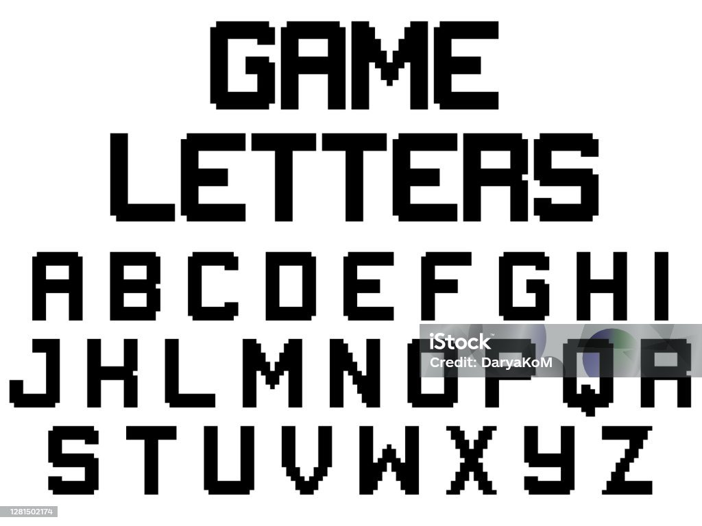 Letter Game Background Game Letters Alphabet Vector Illustration Stock Illustration - Download ...