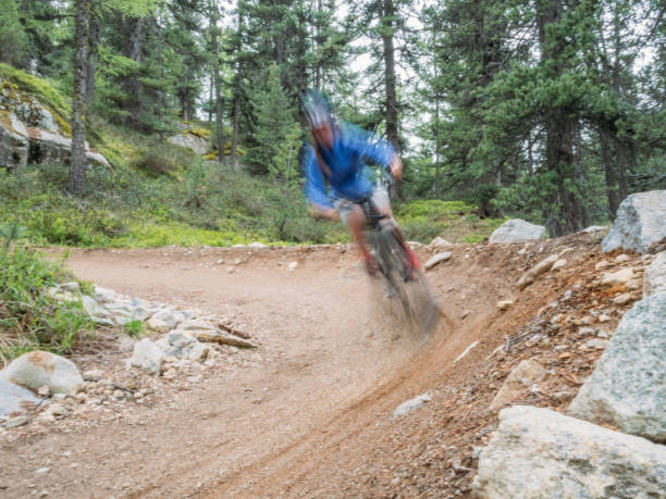 istock Mountain biker on flow trail, Switzerland 1281504951