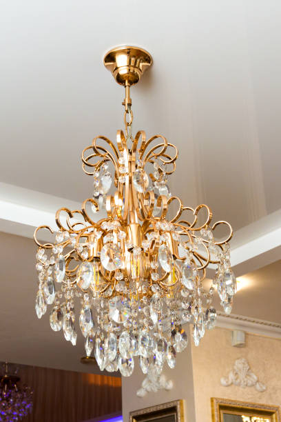 istock crystal chandelier hanging from the ceiling 1281508935