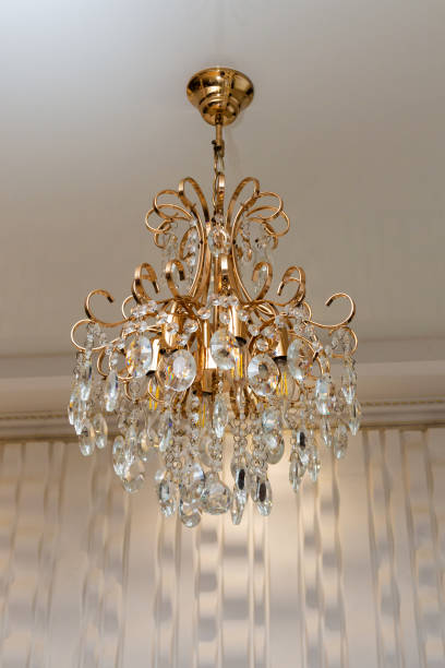istock crystal chandelier hanging from the ceiling 1281508939