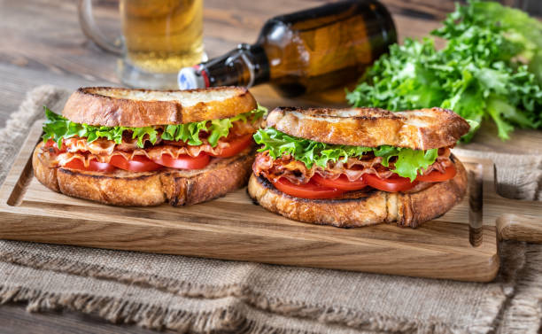 istock BLT sandwiches on the wooden board 1281511422