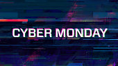 Cyber monday glitch background