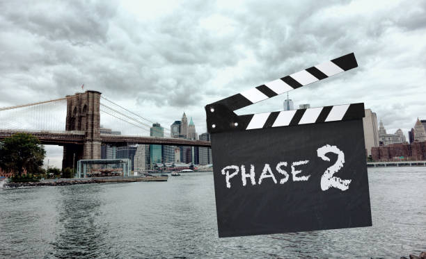 Phase 2 in New York City Phase 2 in pandemic in New York City opening bridge stock pictures, royalty-free photos & images