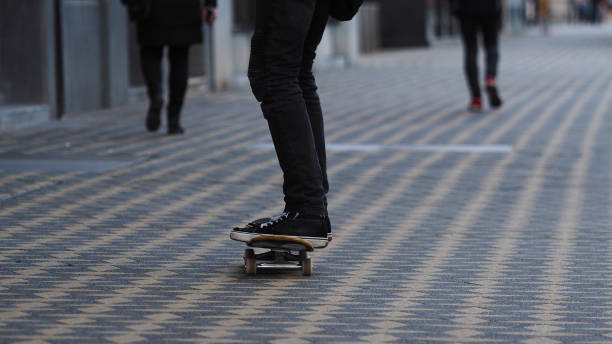 istock Young skateboarder in the city 1281517004