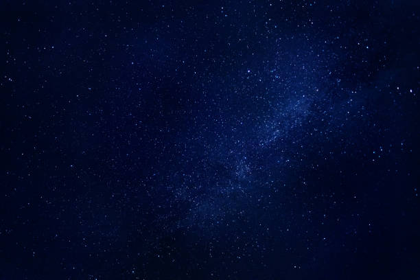 Bright stars and milky way at night Bright stars and milky way at night dark blue sky stock pictures, royalty-free photos & images