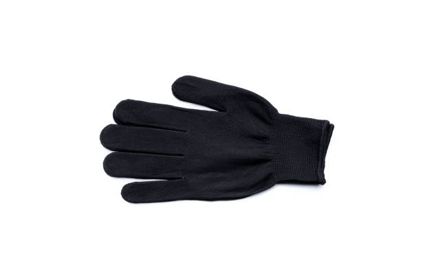 istock black textile worker gloves isolated on a white background. above view. studio shot. handyman protective equipment 1281531715