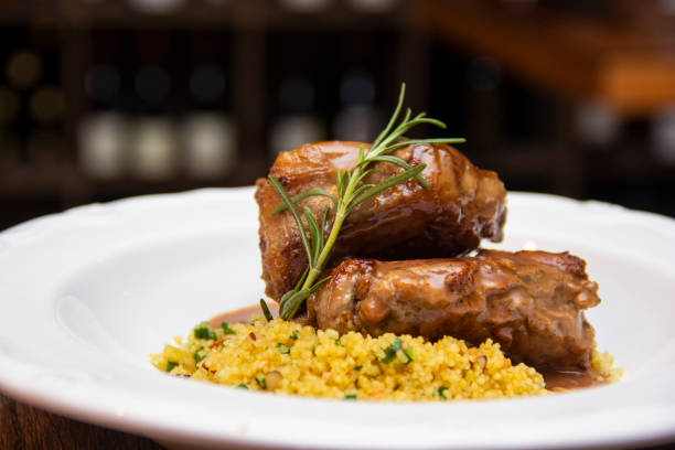 istock T.Bone of lamb and Moroccan Couscous with Chestnuts 1281539197