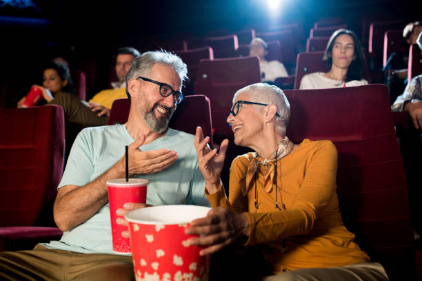 istock Senior couple having fun at the cinema 1281543274