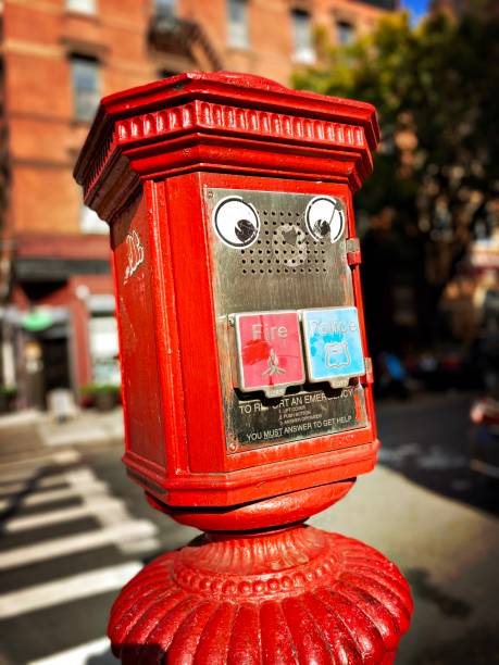 istock Emergency Talk Box that Looks Like a Face 1281557182