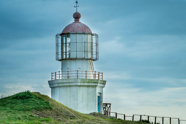 istock Landscape with a view of the lighthouse on Cape Pivoting. 1281559811