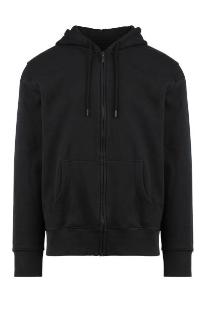 istock Black classic sweatshirt with a hood 1281561762