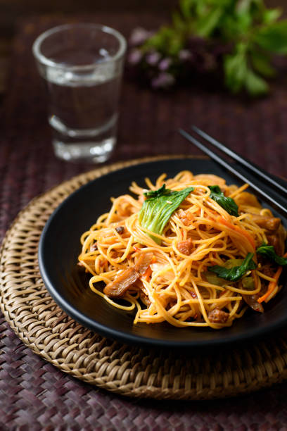 istock stir fried spicy noodle vegetarian food concept 1281568781