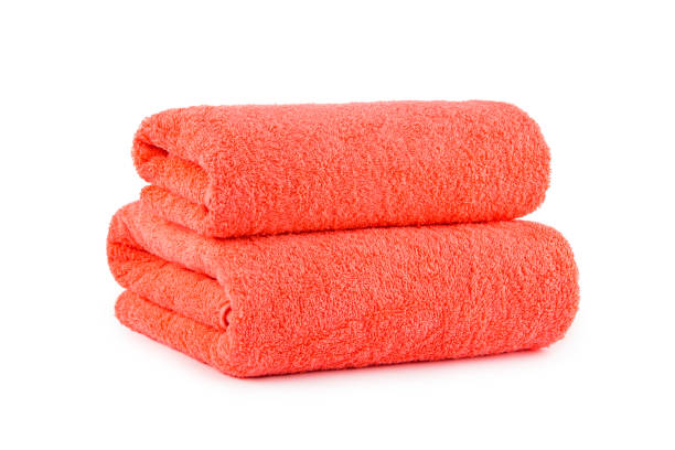 istock Set of Terry towels on a white background 1281572937