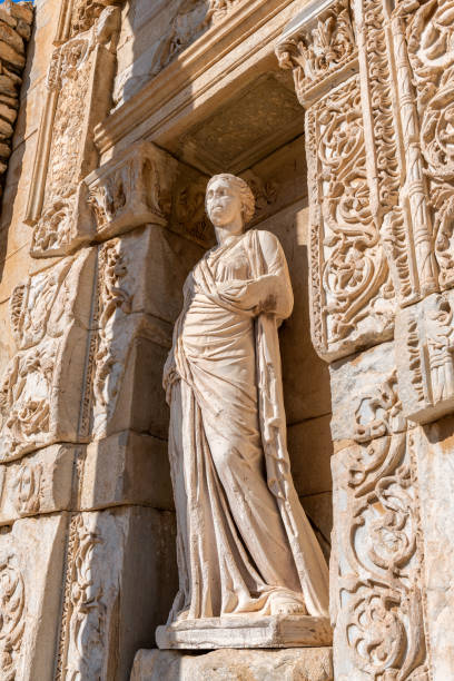 istock Old ruins of Celsius Library in ancient city Ephesus 1281574972