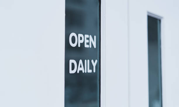 istock restaurant opening sign on white wall 1281576380