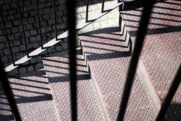 istock Stairwell in a modern building 1281577391