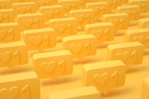 istock Social media notification like icon 1281578342