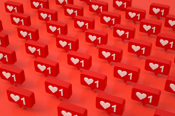 istock Social media notification like icon 1281578662