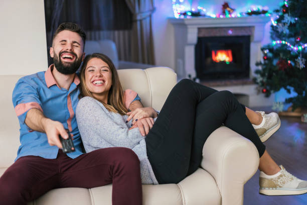 istock Spending Christmas holidays at home 1281581450
