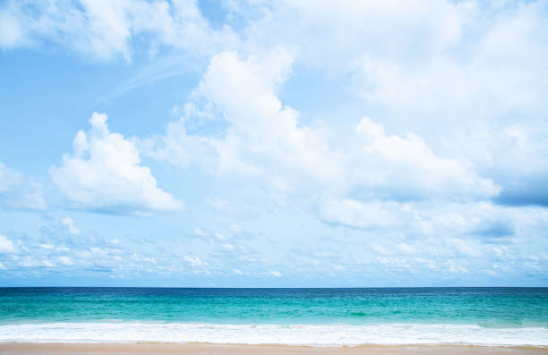 istock Kata beach in Phuket blue sea under blue sky 1281584097