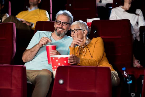 istock Senior couple enjoying at the cinema 1281585399