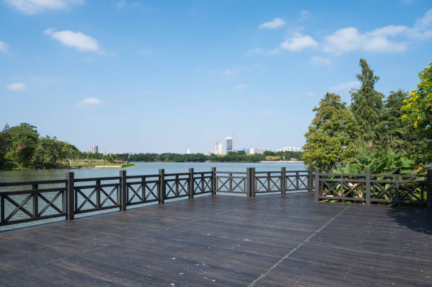 istock Landscape by the lake in the park 1281586247