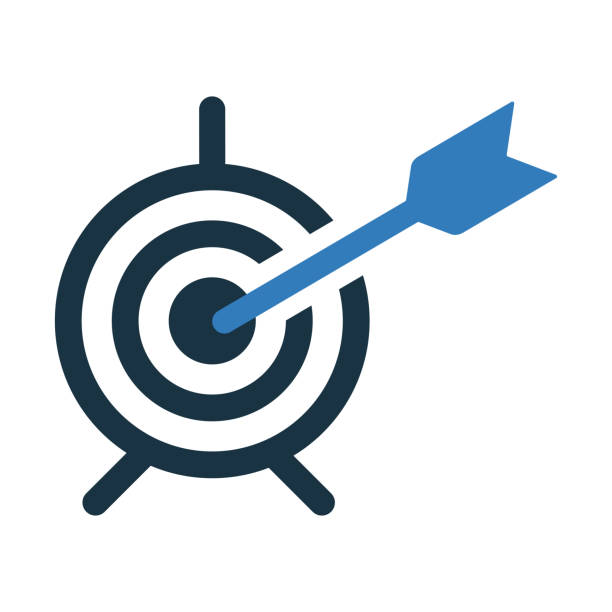 Goal, sales, target icon. Vector graphics Well organized and editable Vector design using in commercial purposes, print media, web or any type of design projects. sales win stock illustrations