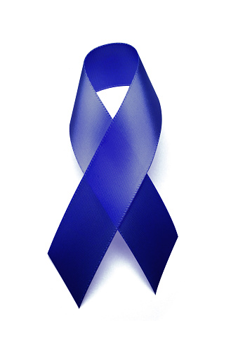 Ribbon symbolizing Colon/Colorectal Cancer, Arthritis, Child Abuse Awareness