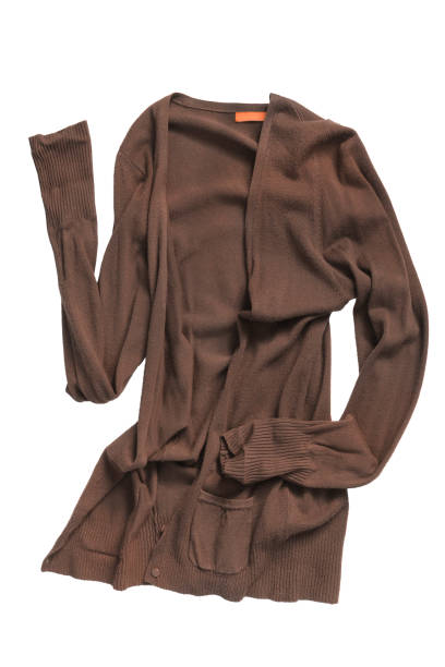 istock Brown cardigan isolated 1281590303