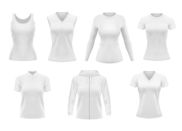 istock Women clothes vector tshirt hoodie and polo design 1281591522