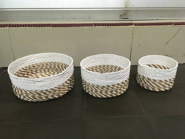 istock Basket weaving made from synthetic rope 1281595367