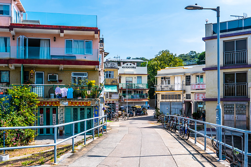 Town scape in Peng Chau island, Hong Kong