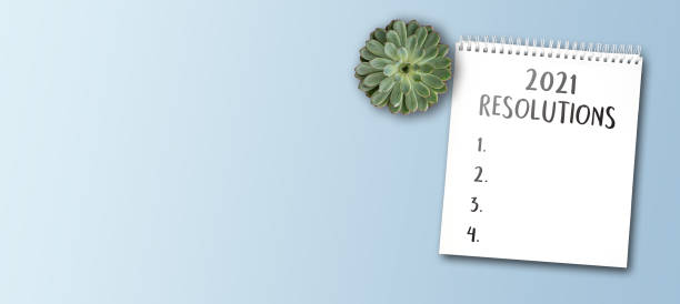 2021 new years resolutions and goals concept