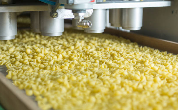 istock Line for the production of pasta. 1281602401