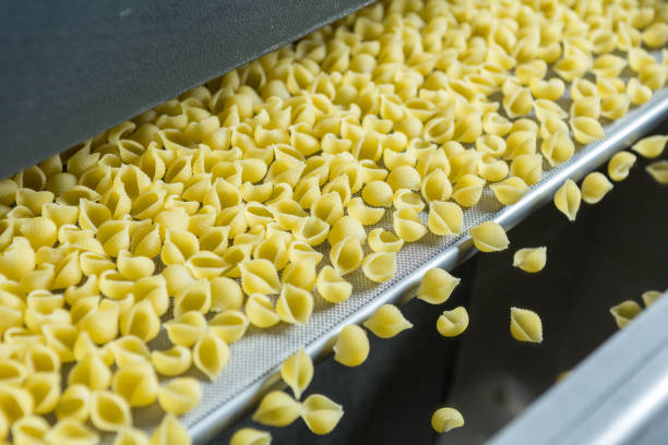 istock Line for the production of pasta. 1281602605
