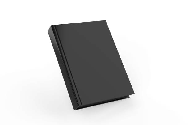 istock Hardcover canvas book mock-Up on isolated white background, ready for design presentation, 3d illustration 1281603393
