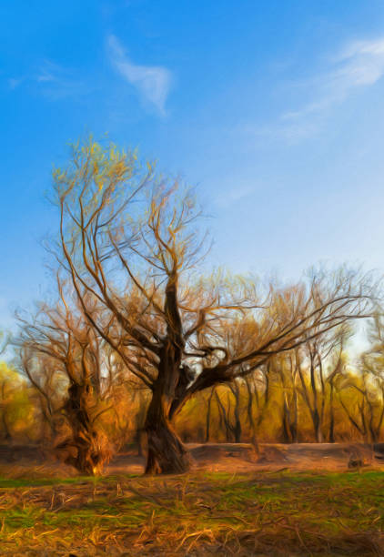 istock Oil landscape painting 1281603862