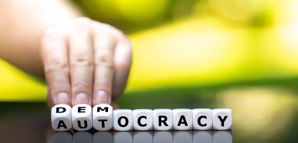 istock Hand turns dice and changes the word 