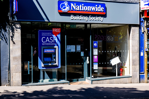 London, UK, May 31, 2020, High Street Branch Of Nationwide Building Society, directors Of The Company Think customers Missing Payments On Mortages Should Be Black Listed