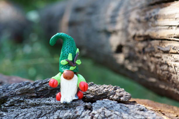 istock Figurine of a forest dwarf made of plasticine. 1281613579