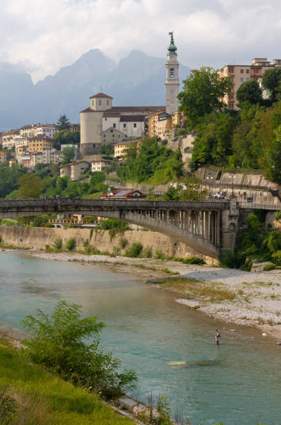 istock Belluno Skyline and the Vittoria Bridge 1281618699