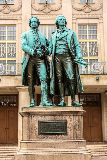 istock Goethe and Schiller monument in Weimar 1281625365