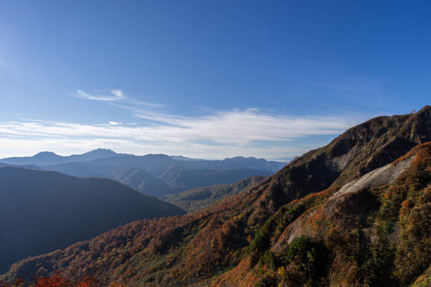 istock moutain in autumnal colors. (Japan - Nagano - Mt.Amakazari) 1281638222