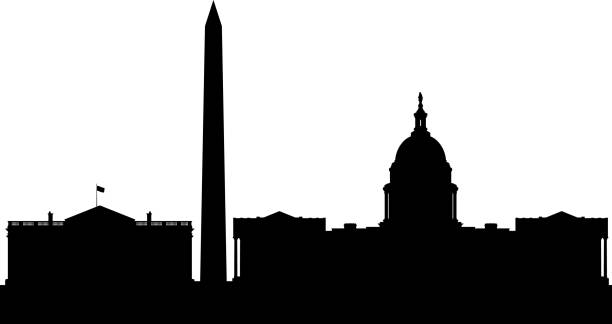 Washington DC (All Buildings Are Complete and Moveable) Washington DC. All buildings are complete and moveable. senate stock illustrations