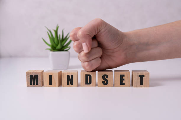 istock Mindset Word Written In Wooden Cube, business concept 1281644866