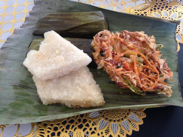 istock Traditional snack food in West Java Indonesia called bala-bala and fried uli 1281650376