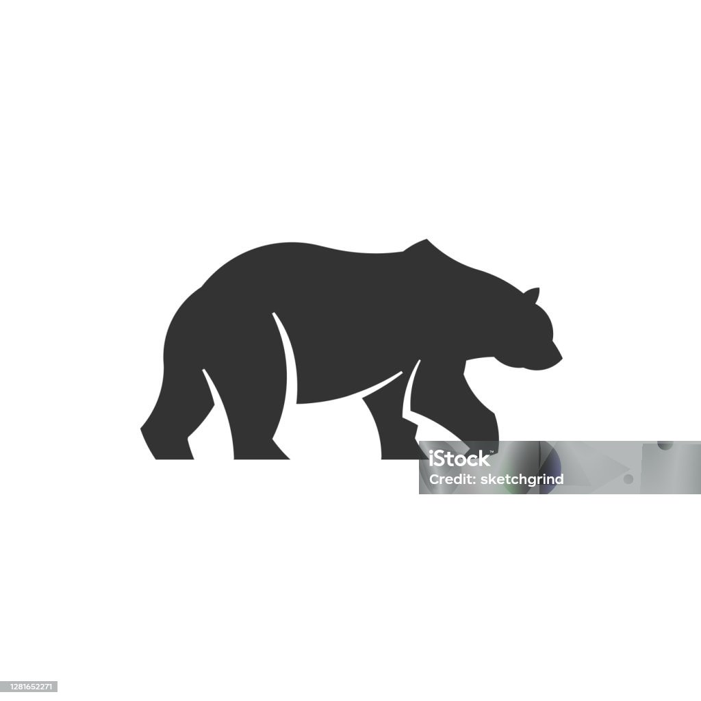 Bear Logo Mascot Illustration Animal Wildlife Nature Grizzly Brown Big  Predator Fur Forest Cartoon Teddy Zoo Stock Illustration - Download Image  Now - iStock