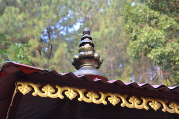 Top of a Hindu temple. It's called 'gajur' in local language.