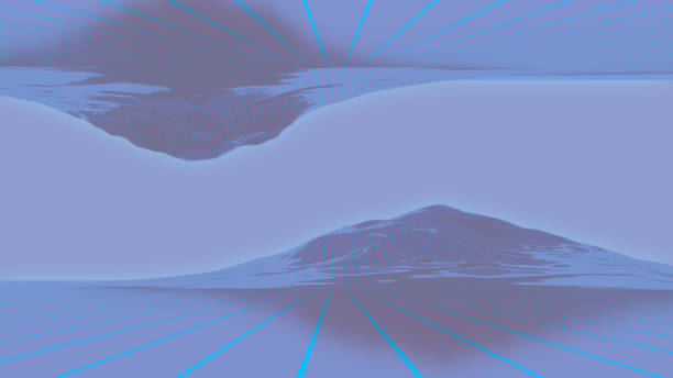 istock tinted background with symmetrical mountainous reliefs 1281656311
