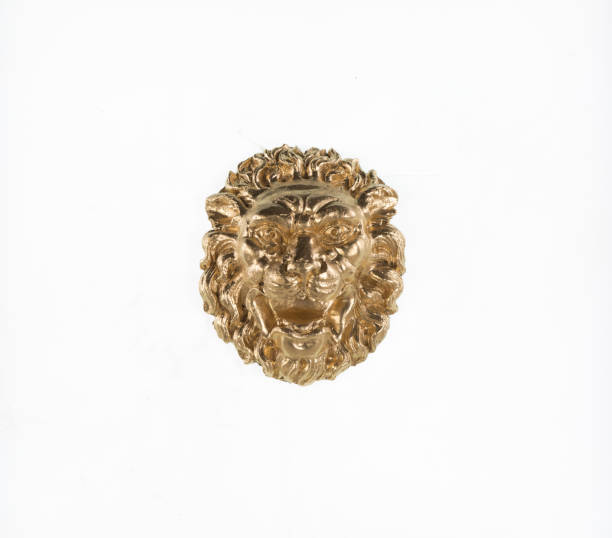 istock architectural vintage decorative lion head on white background 1281661976
